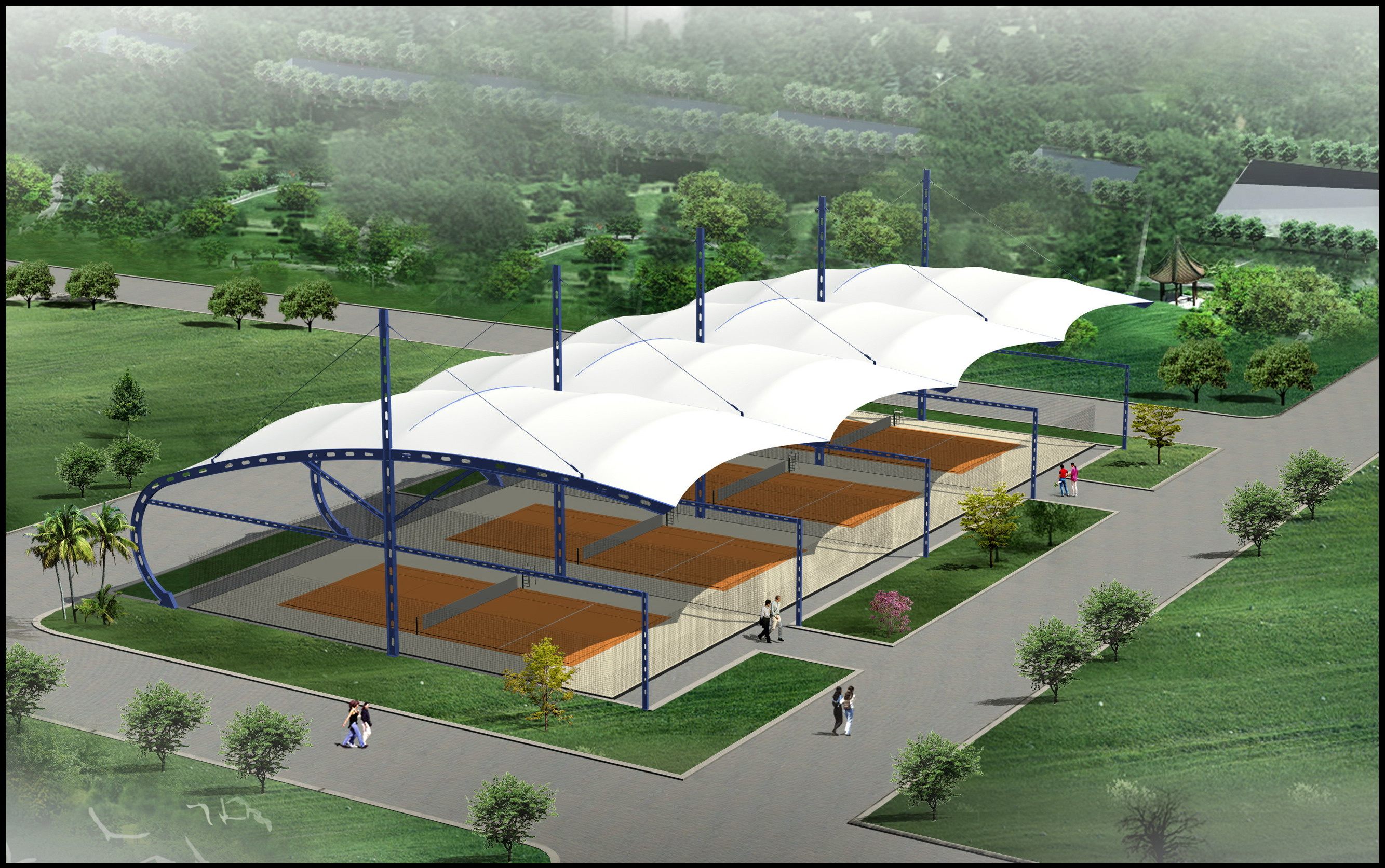 张拉膜体育看台-2